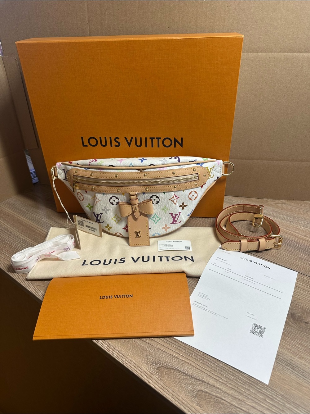 Louis Vuitton Murakami high rise bum Bag M13660